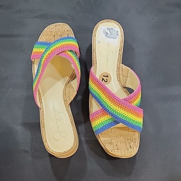 BRAND NEW JESSICA SIMPSON ELIZA CROCHET PLATFORM SANDAL S2 - Picture 14 of 16